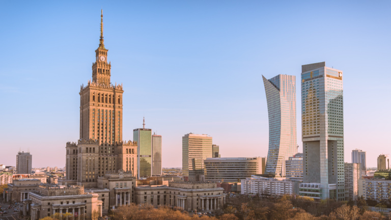 photo of warsaw city skyline poland