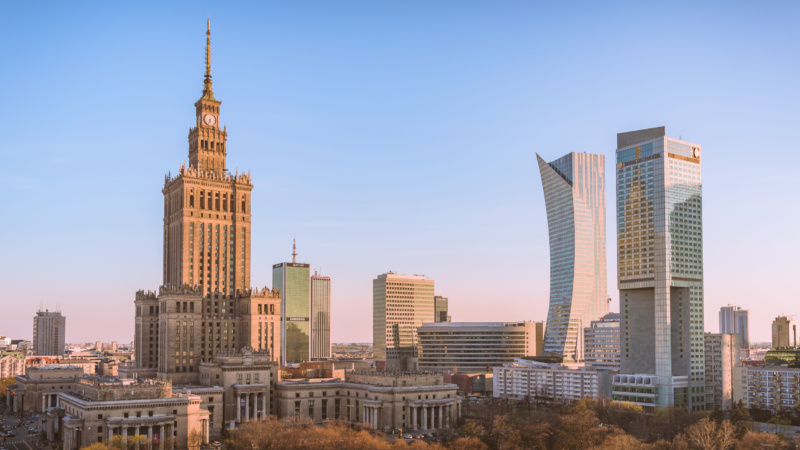photo of warsaw city skyline poland