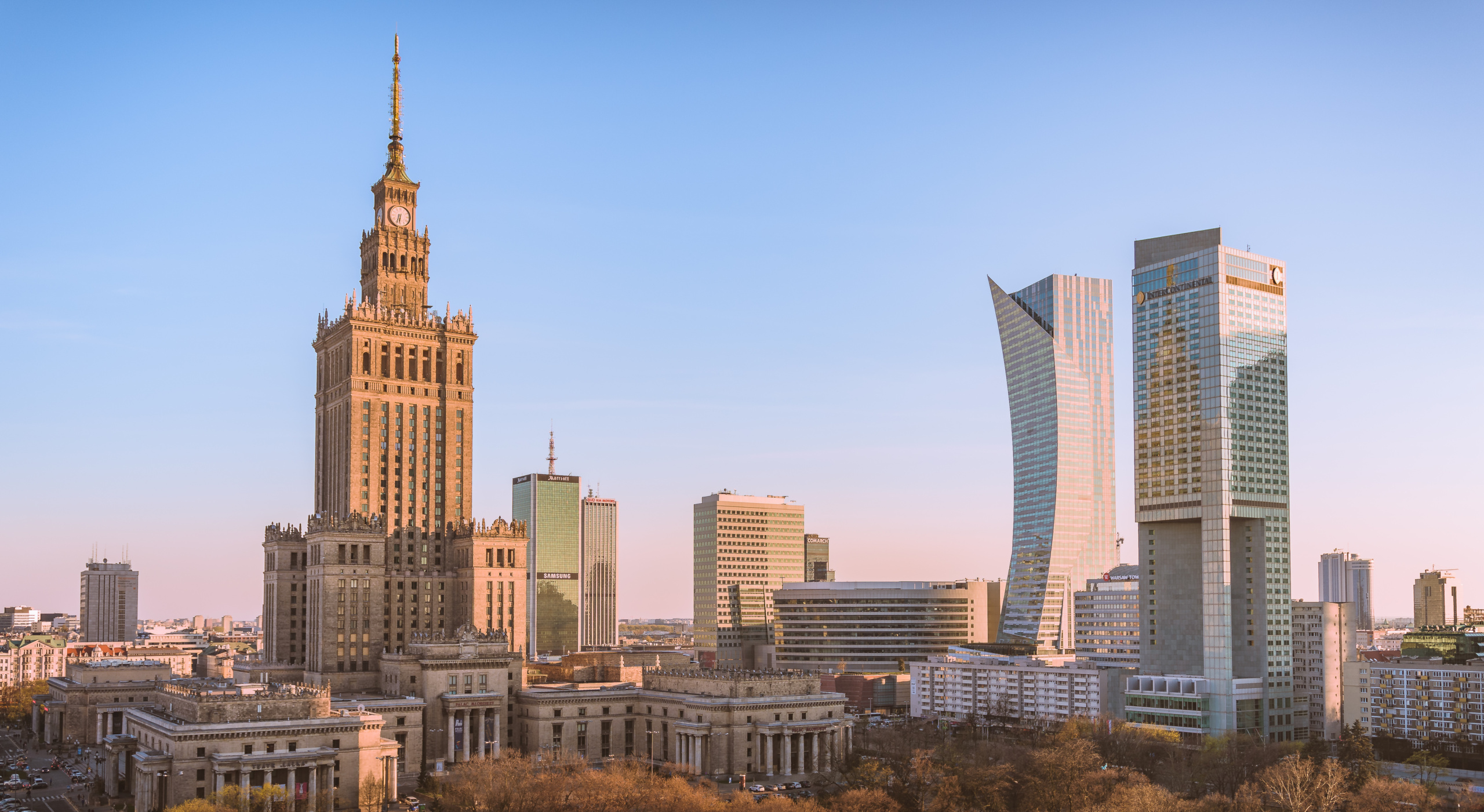 photo of warsaw city skyline poland