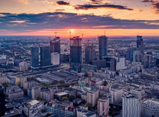 Warsaw aerial view