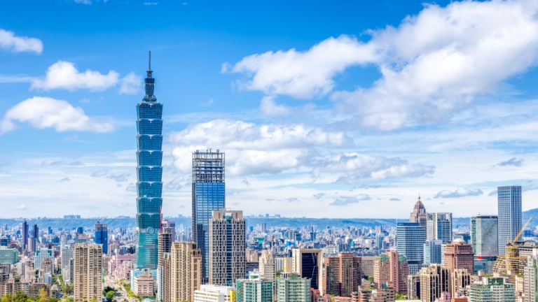 cityscape of Taipei, Taiwan