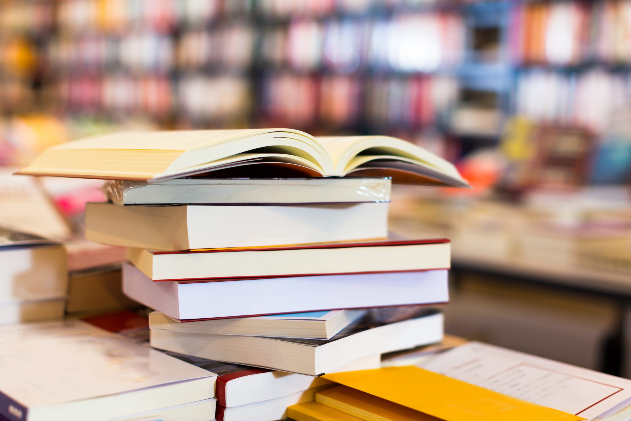 stack of books