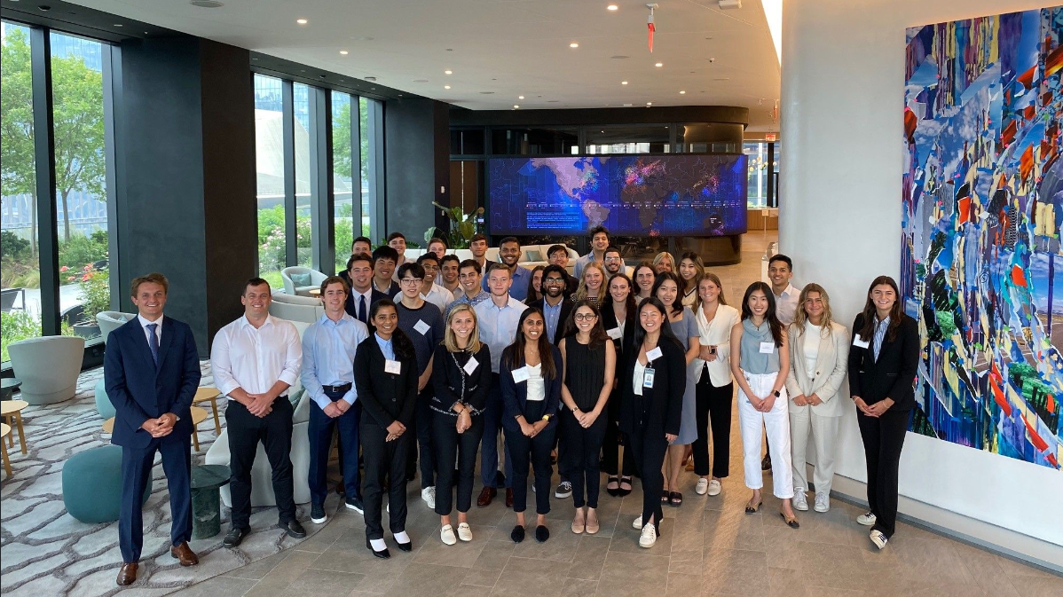 Point72 2022 Intern Class in the Hudson Yards office