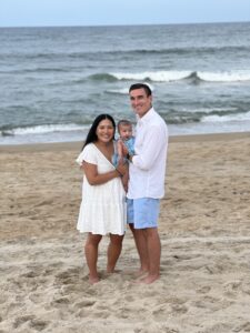 Family on a beach