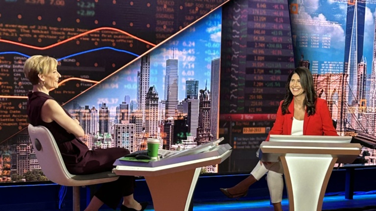 Women in broadcast studio