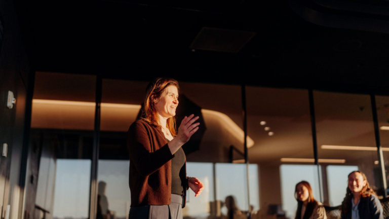 Jaimi Goodfriend teaching an Academy class