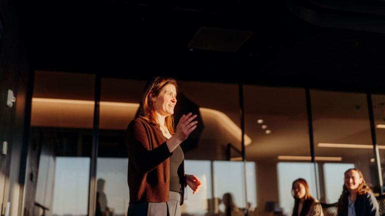 Jaimi Goodfriend teaching an Academy class