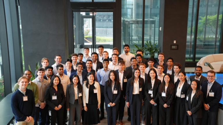 student interns at point72 office in new york