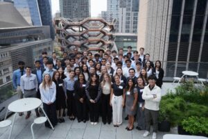 student interns at point72 office in new york