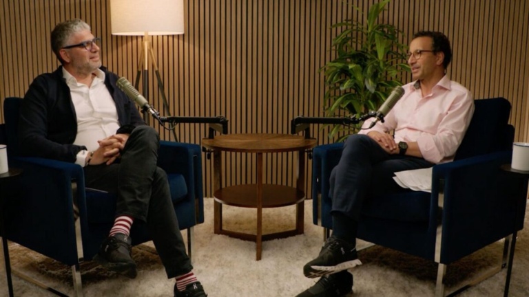 Mo speaking on podcast